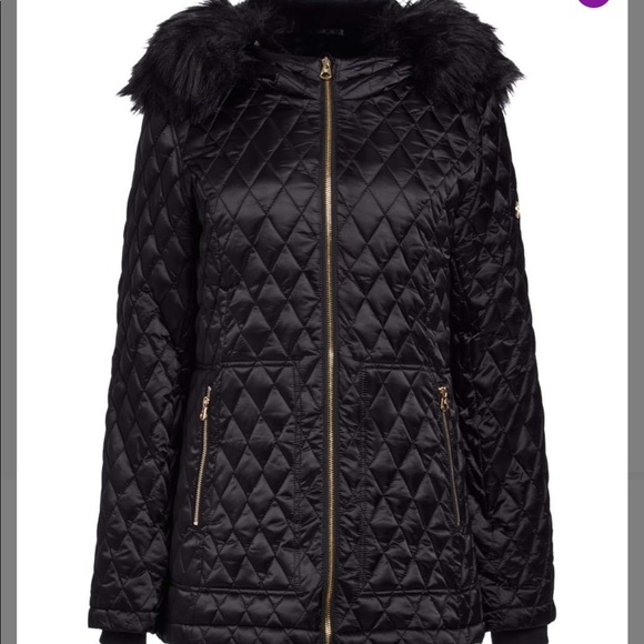 Jessica Simpson Black Glacier quilted puffer coat